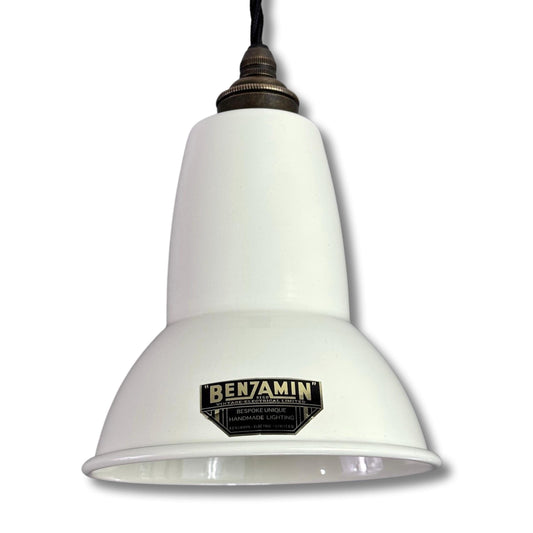 Alby ~ Linen White Shade Pendant Set Light ~ 6 Inch