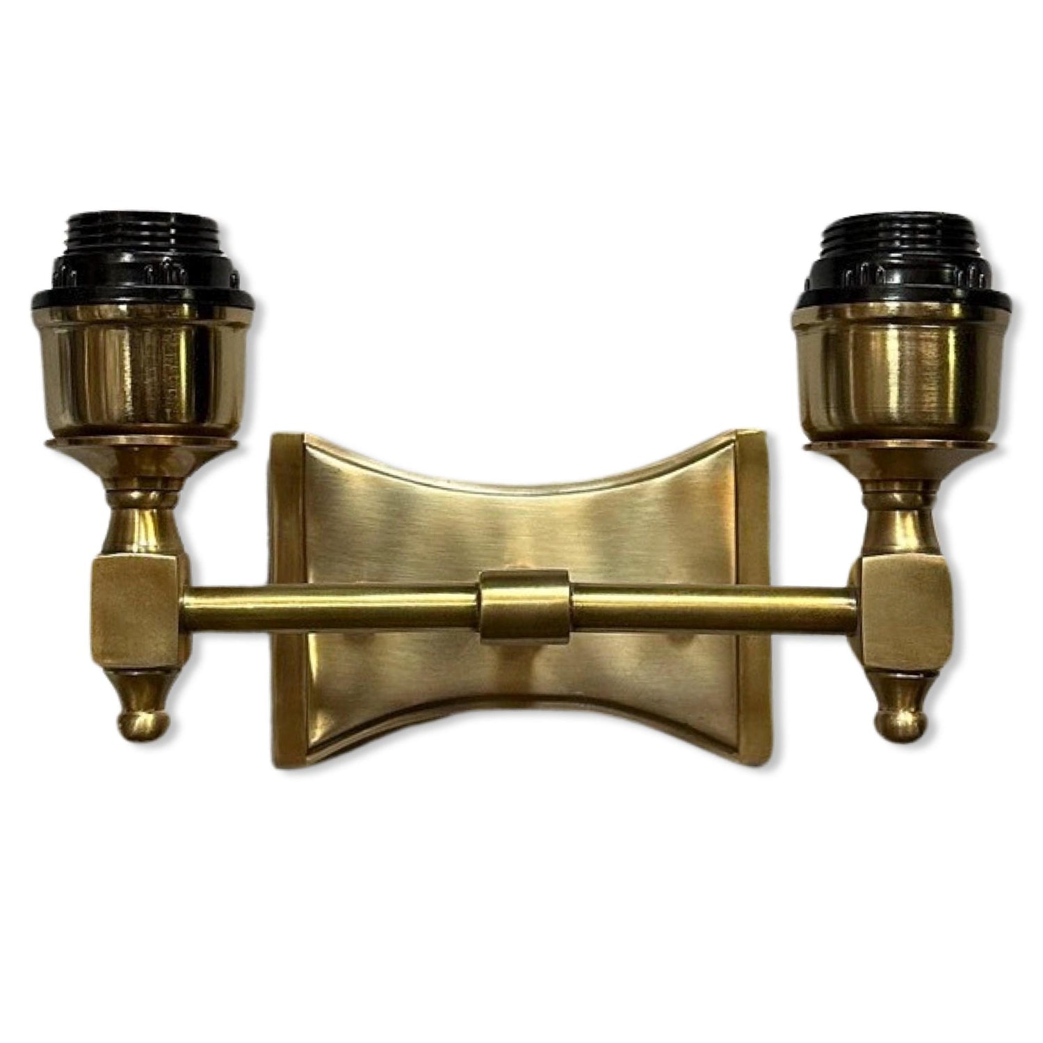 Double Antique Brass Wall Sconce Industrial Vintage Light | Dining Room | Kitchen Table