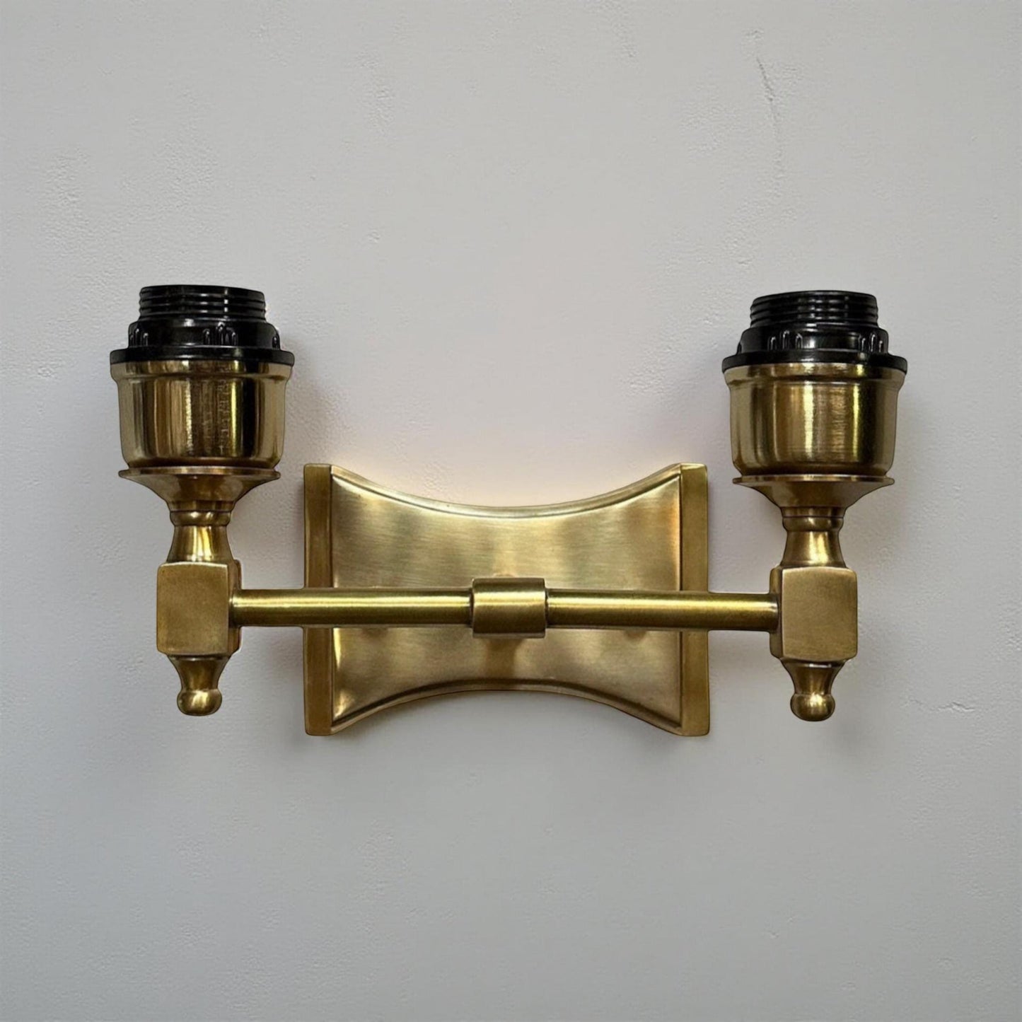 Double Antique Brass Wall Sconce Industrial Vintage Light | Dining Room | Kitchen Table