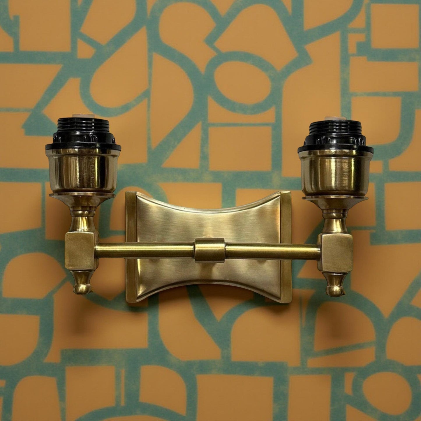 Double Antique Brass Wall Sconce Industrial Vintage Light | Dining Room | Kitchen Table