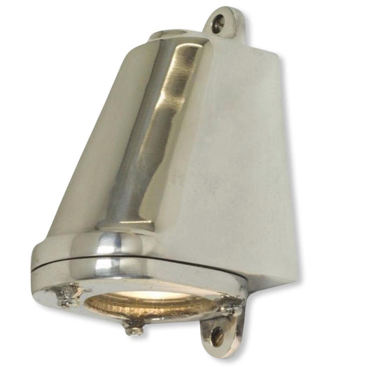 Holt ~ Polished Aluminium | Mast Down Light Industrial Ship Sconce Marine Bulkhead Hand Crafted Wall Nautical Passage Way Philips 3.8W LED
