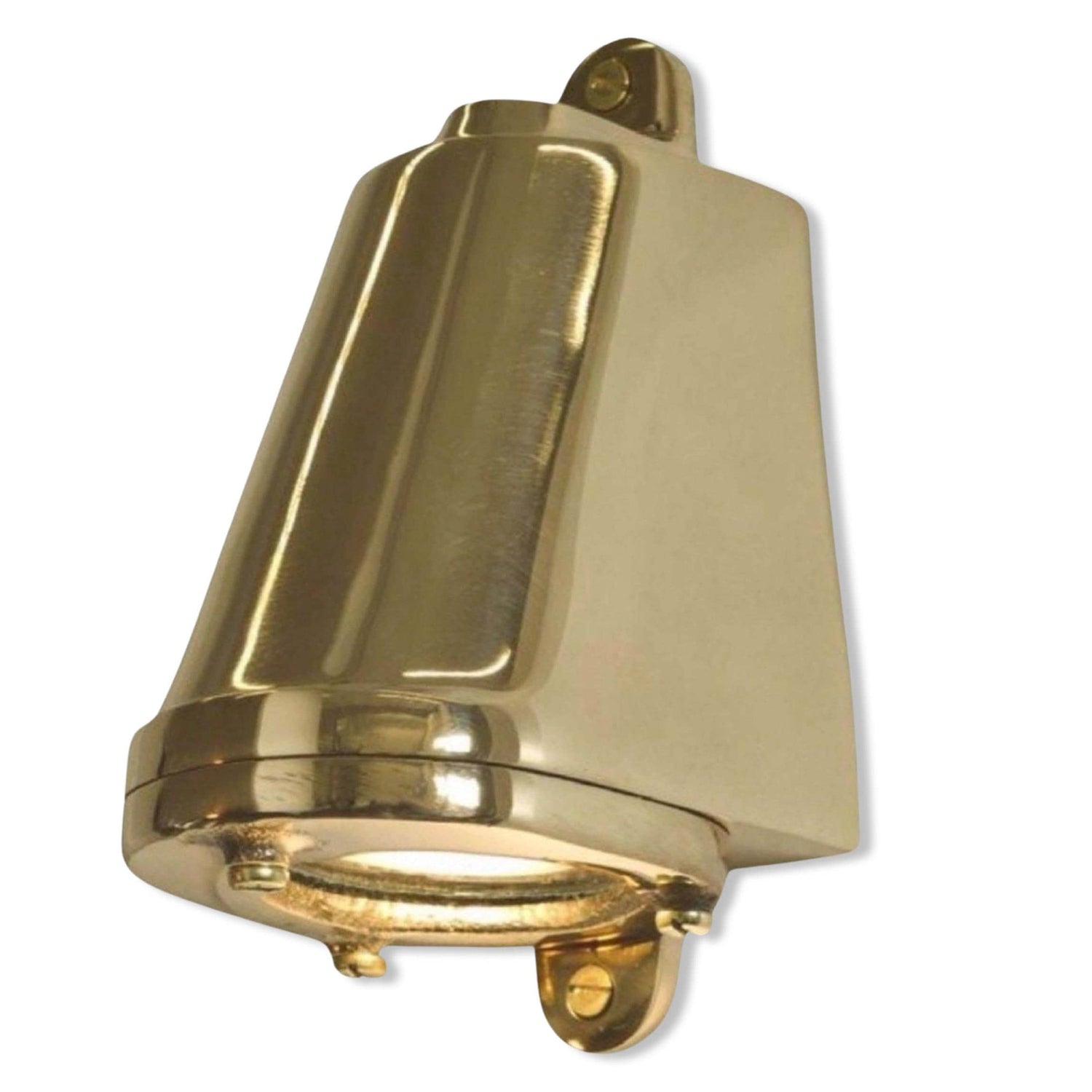Holt ~ Outdoor & Bathroom Mast Down Wall Light LED Solid Brass | 5 Inch