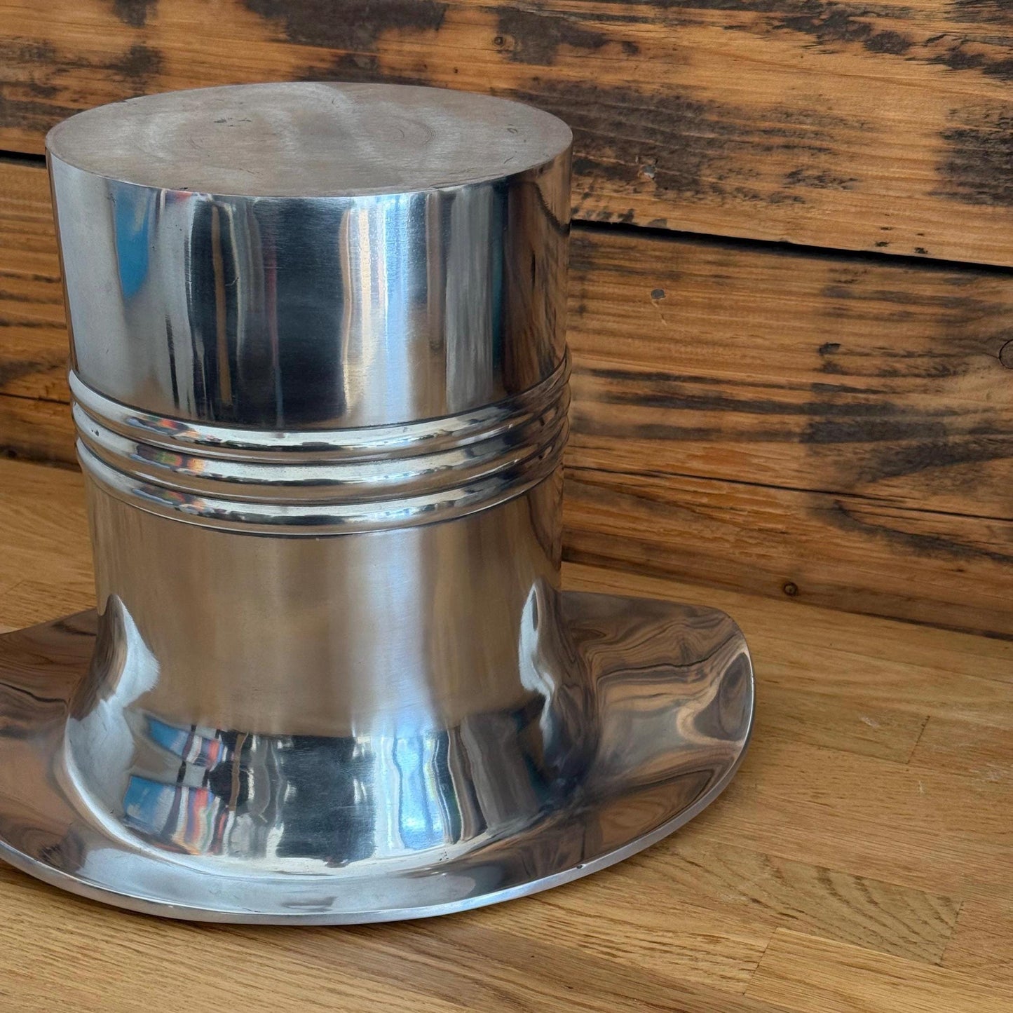 XL Top Hat ~ Solid Cast Champagne Ice Bucket | Wine Cooler Bath