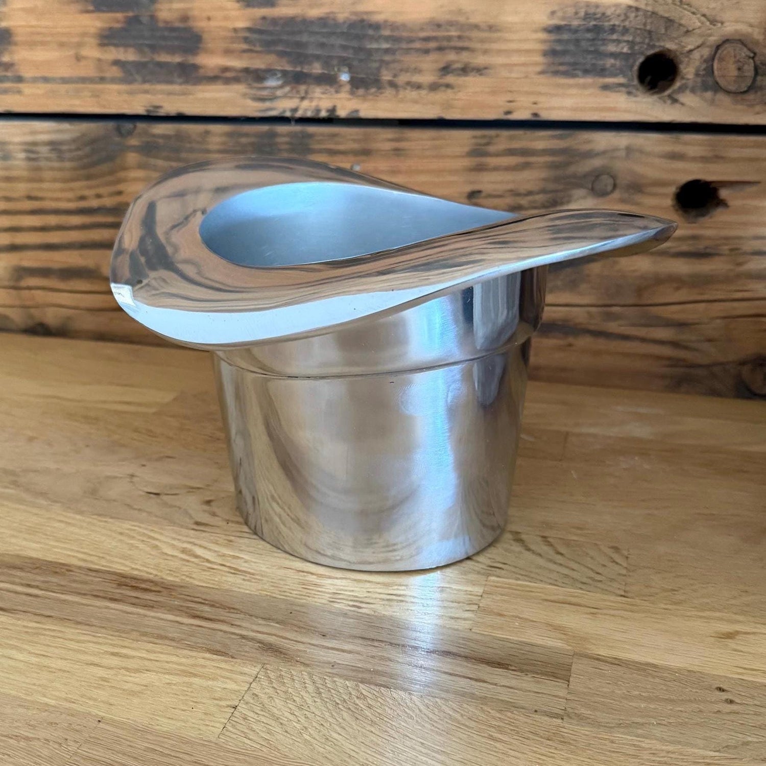 Top Hat ~ Solid Cast Champagne Ice Bucket | Wine Cooler Bath