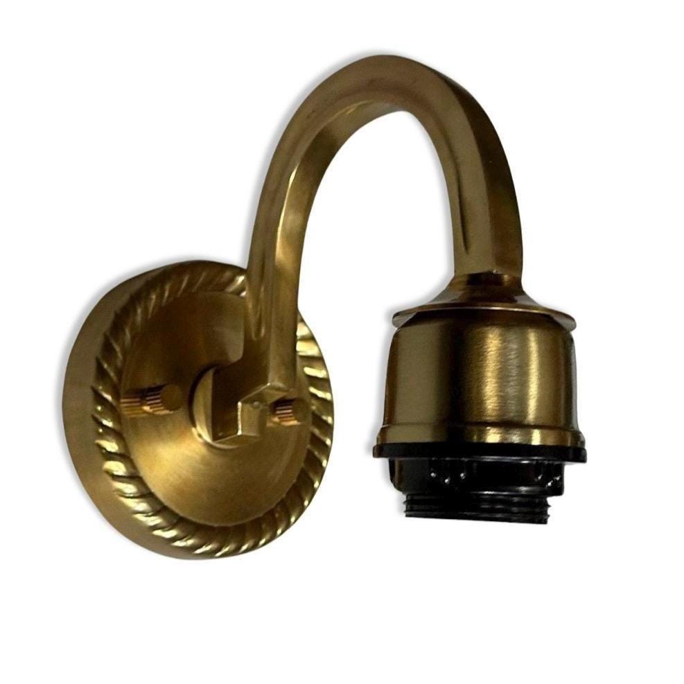 Antique Brass Wall Sconce Industrial Vintage Light | Dining Room | Kitchen Table