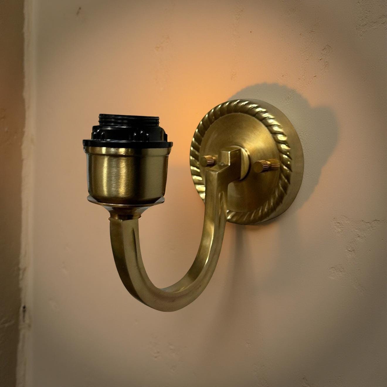 Antique Brass Wall Sconce Industrial Vintage Light | Dining Room | Kitchen Table
