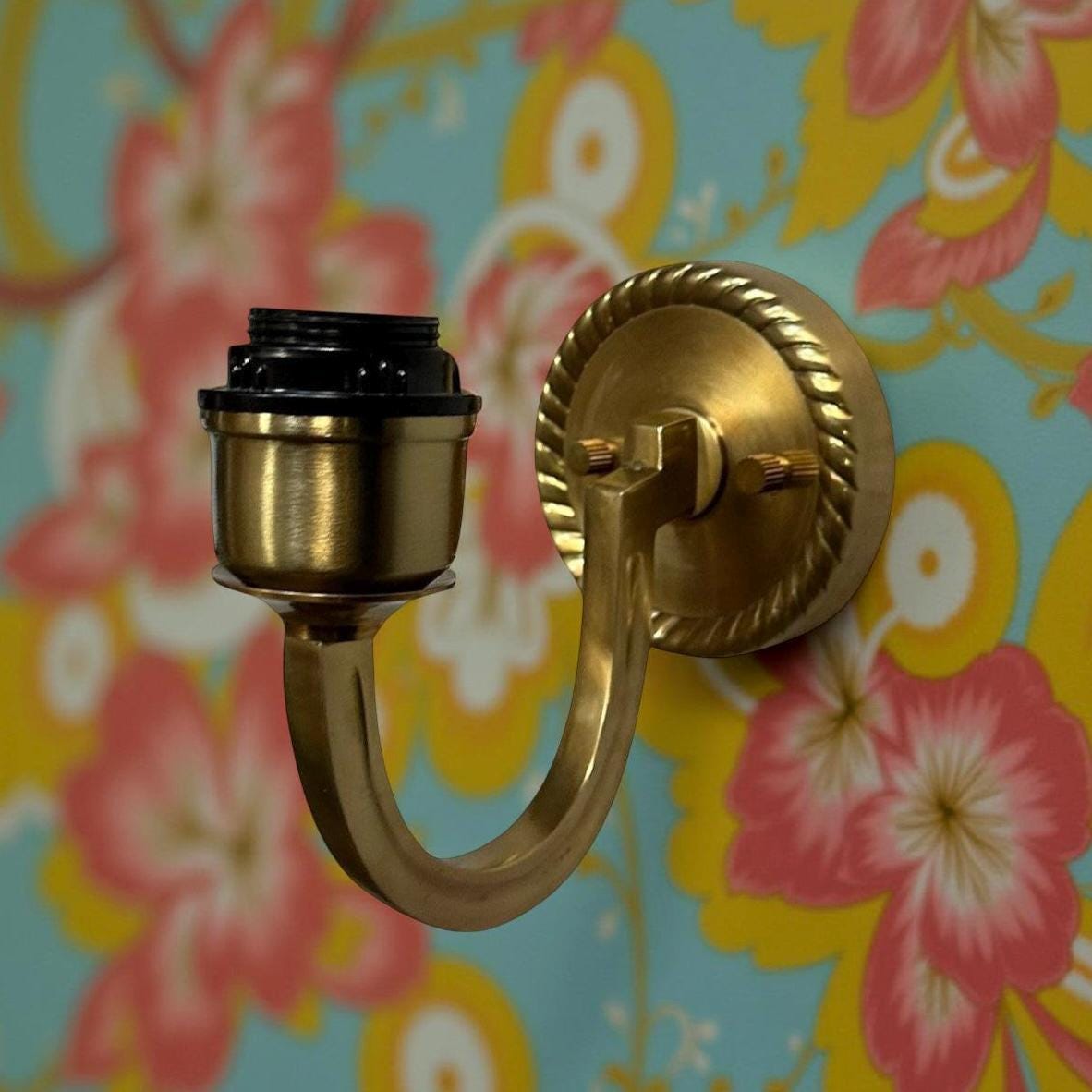 Antique Brass Wall Sconce Industrial Vintage Light | Dining Room | Kitchen Table