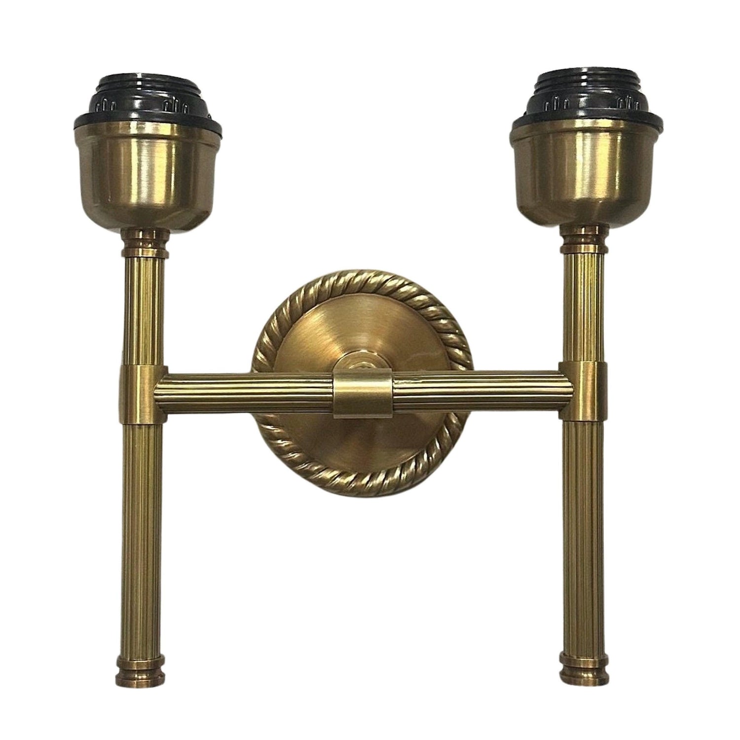 Felbrigg ~ Double Antique Brass Wall Sconce Industrial Vintage Light | Dining Room | Kitchen Table