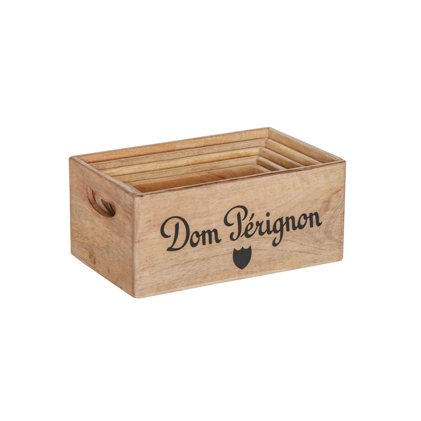 Dom Perignon Storage Wooden Champagne Crates Natural Finish