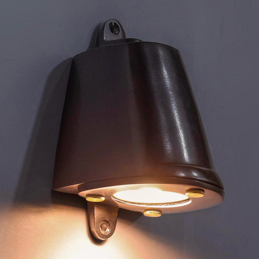 Holt ~ Matt Black Outdoor & Bathroom Mast Down Light Cast | 5 Inch