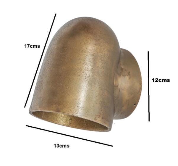 Hopton ~ Mast Down Light Solid Cast Antique Brass