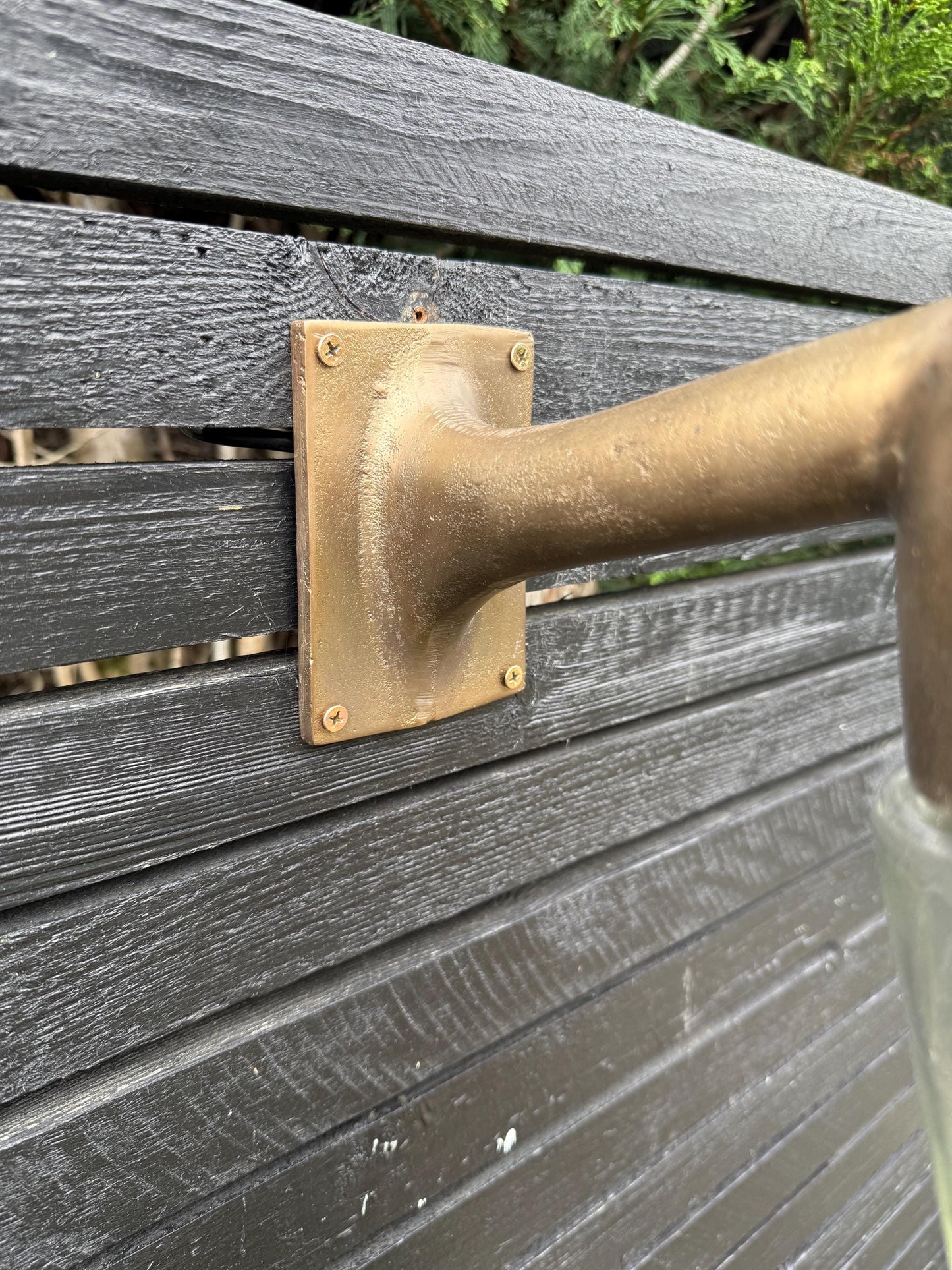 Langham ~ Raw Antique Brass Bulkhead Outdoor & Bathroom Sconce Wall Light | Cast Aluminium | Inch