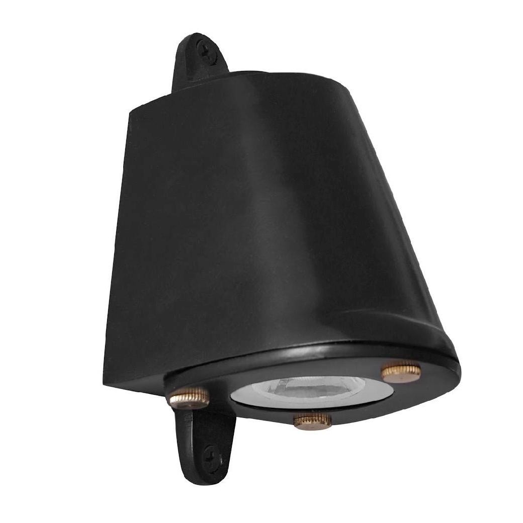 Holt ~ Matt Black Outdoor & Bathroom Mast Down Light Cast | 5 Inch