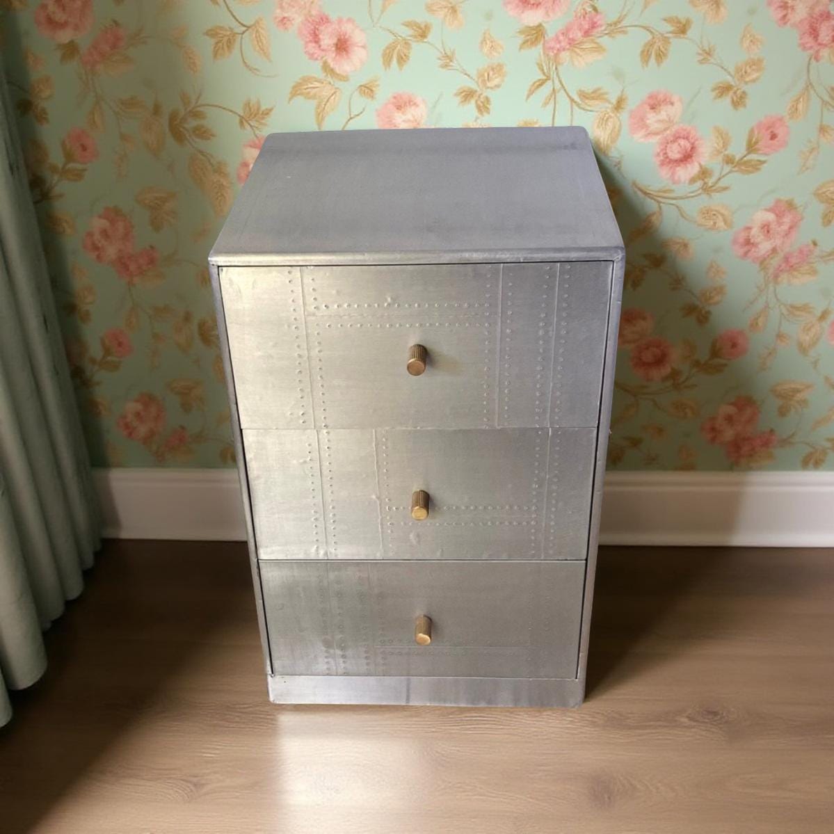 NEW Maxlume ~ Spitfire 3 Drawer Aviator Side Table Aviation Bedside Blackhawk Fighter Limited Edition