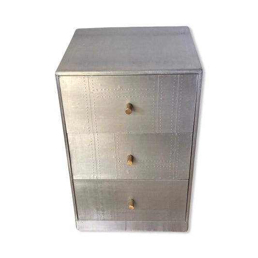 NEW Maxlume ~ Spitfire 3 Drawer Aviator Side Table Aviation Bedside Blackhawk Fighter Limited Edition