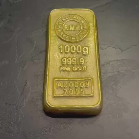 Cast Iron Gold Bar Bullion Paper Weight Door Stop